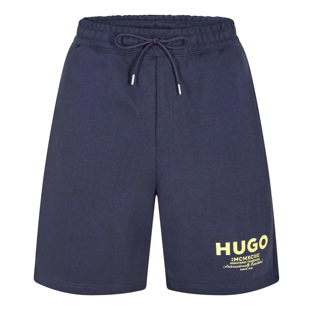 Hugo Mens HUGO Soft Jogger Shorts with Logo Detail