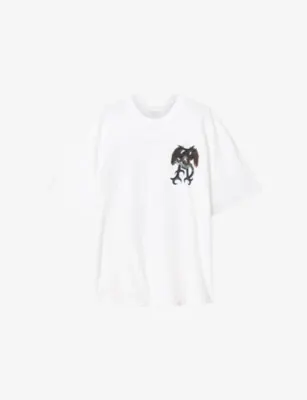 ALLSAINTS Raptour Graphic-Print Cotton T-Shirt - Washed Black
