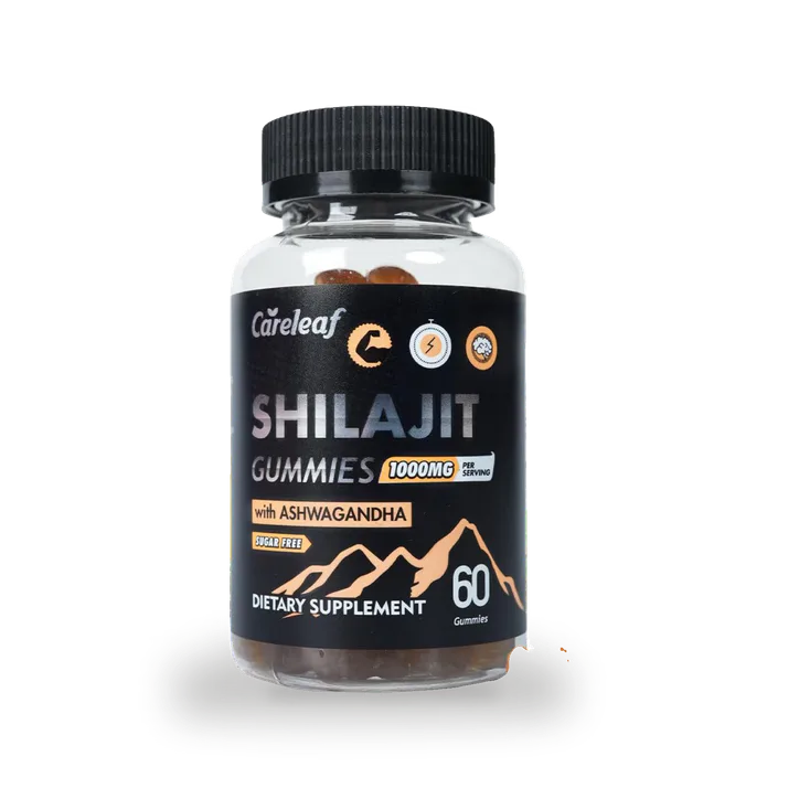 Сareleaf careleaf Sugar-Free Shilajit Gummies Berry Flavor 60 Gummies