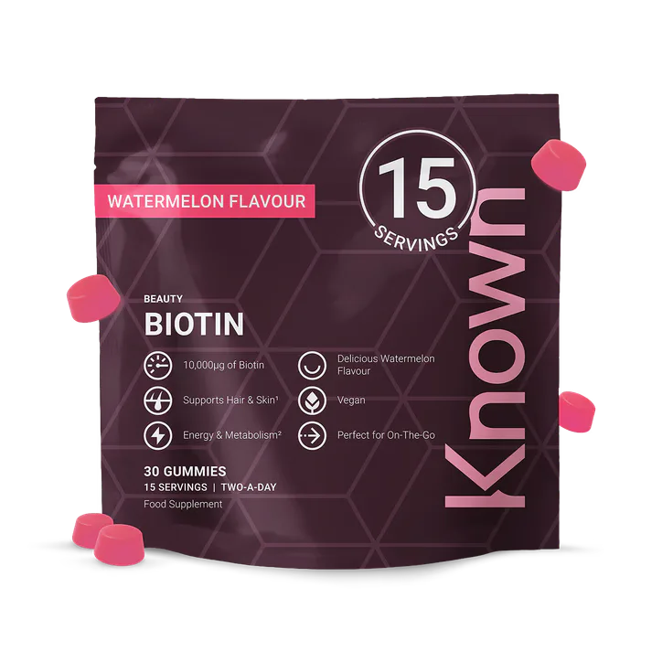Known Nutrition Biotin 10,000 mcg Watermelon Flavour 30 gummies