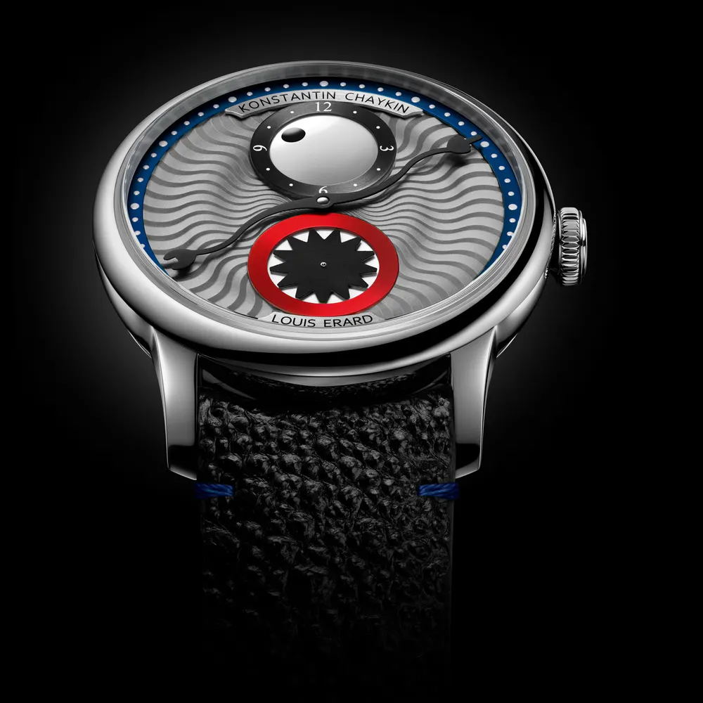 Louis Erard Le Régulateur x Konstantin Chaykin Time Eater III Limited Edition 42mm Mens Watch Grey in Grey, additional product view 2