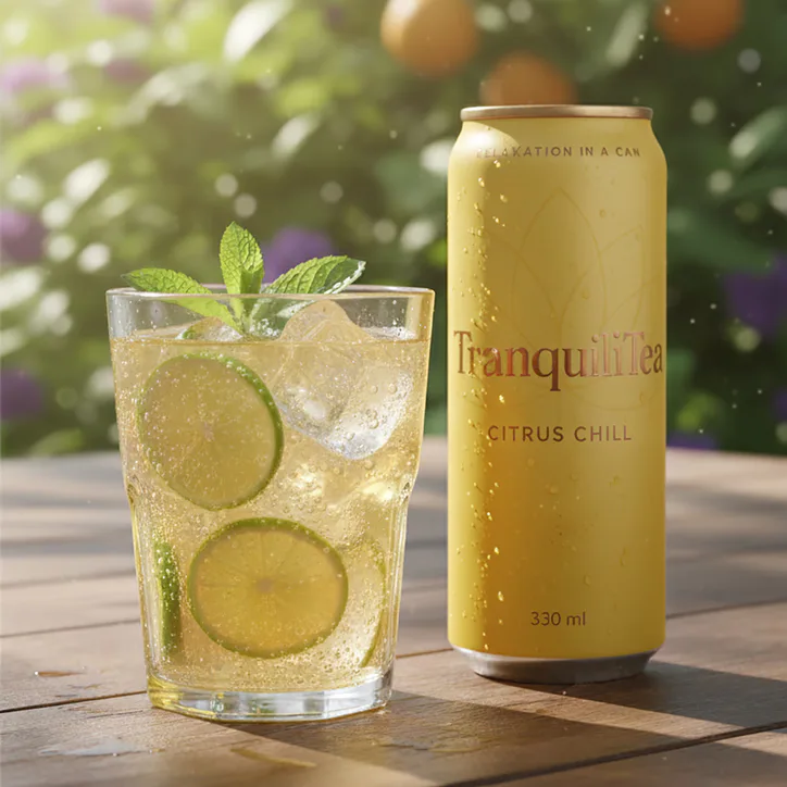 TranquiliTea Citrus Chill 330ml X 12 Can, additional product view 2