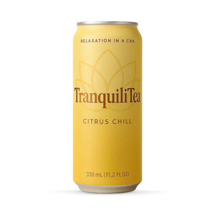 TranquiliTea Citrus Chill 330ml X 12 Can – Food & Drink > Drinks & Juices > Soft Drinks