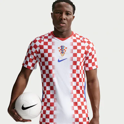 Nike Croatia 2026 Match Home Men's Nike Aero-FIT Football Authentic Shirt - White/University Red/Hyper Royal