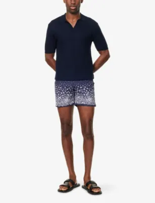 ORLEBAR BROWN Horton Short-Sleeve Knitted Polo Top detail 2