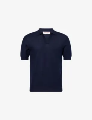 ORLEBAR BROWN Horton Short-Sleeve Knitted Polo Top