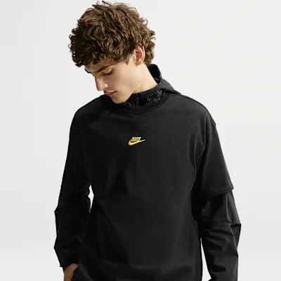 Nike Sportswear Premium Essentials Men's T-Shirt - Black/Chrome Yellow