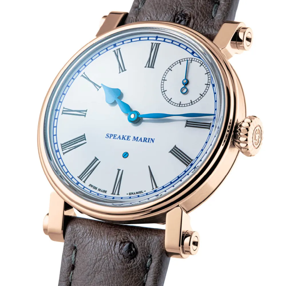 Speake Marin Resilience Gold 38mm Watch in White, additional product view 2