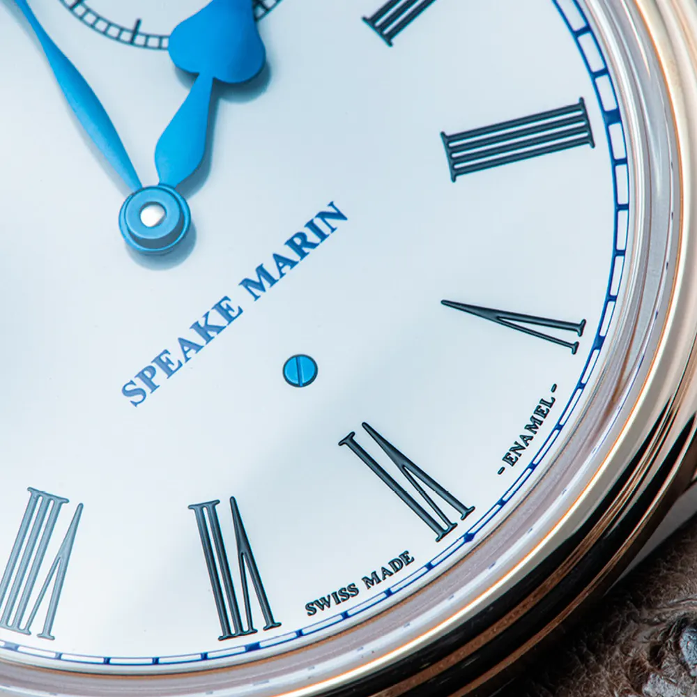 Speake Marin Resilience Gold 38mm Watch in White, additional product view 3