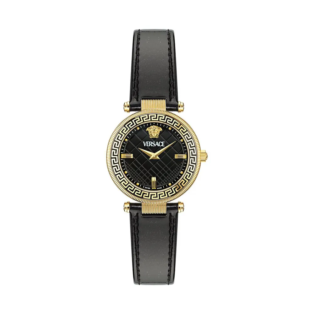Versace Reve Quartz Analogue Watch in Gold/Black – Accessories