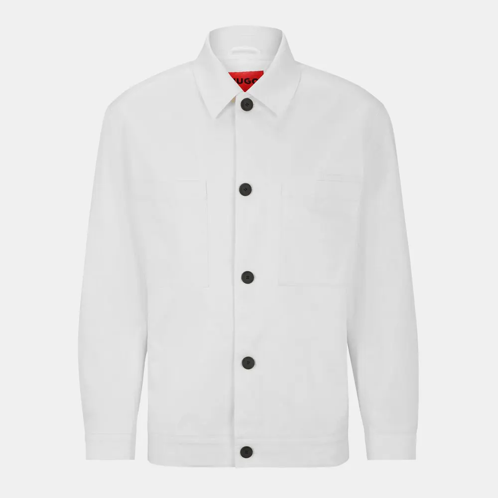Hugo Men's Juliano242 D Formal Jacket in Open White – Clothing