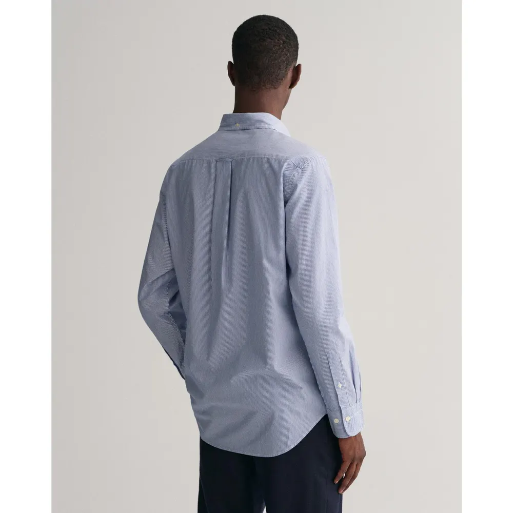Gant Poplin Banker Shirt in College 436, additional product view 2