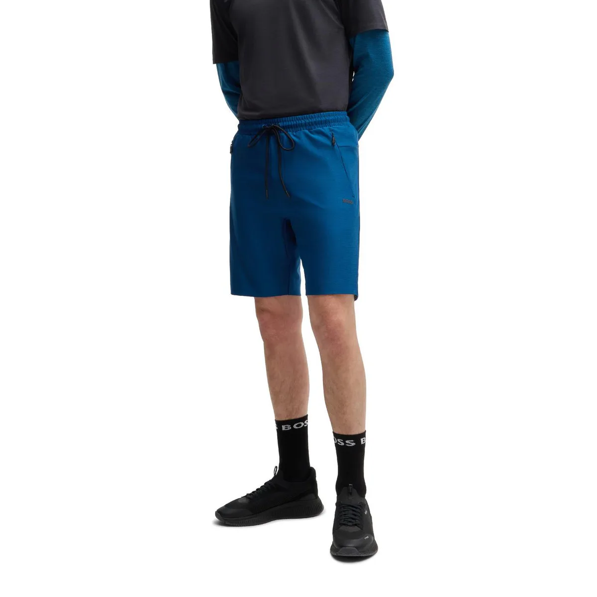 Boss Men's Headlo Active Fleece Jogger Shorts