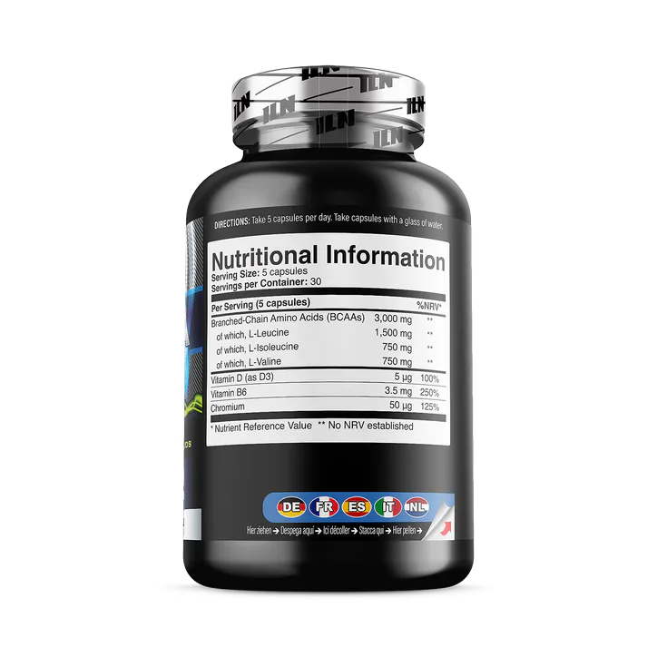 Iron Labs Nutrition BCAA Capsules - 3,000mg per Serving - 150 Vegetarian Capsules detail 2