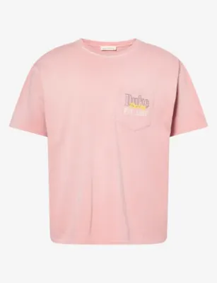 DUKE & DEXTER DR4 Eat Dirt Studded Graphic-Print Cotton T-Shirt