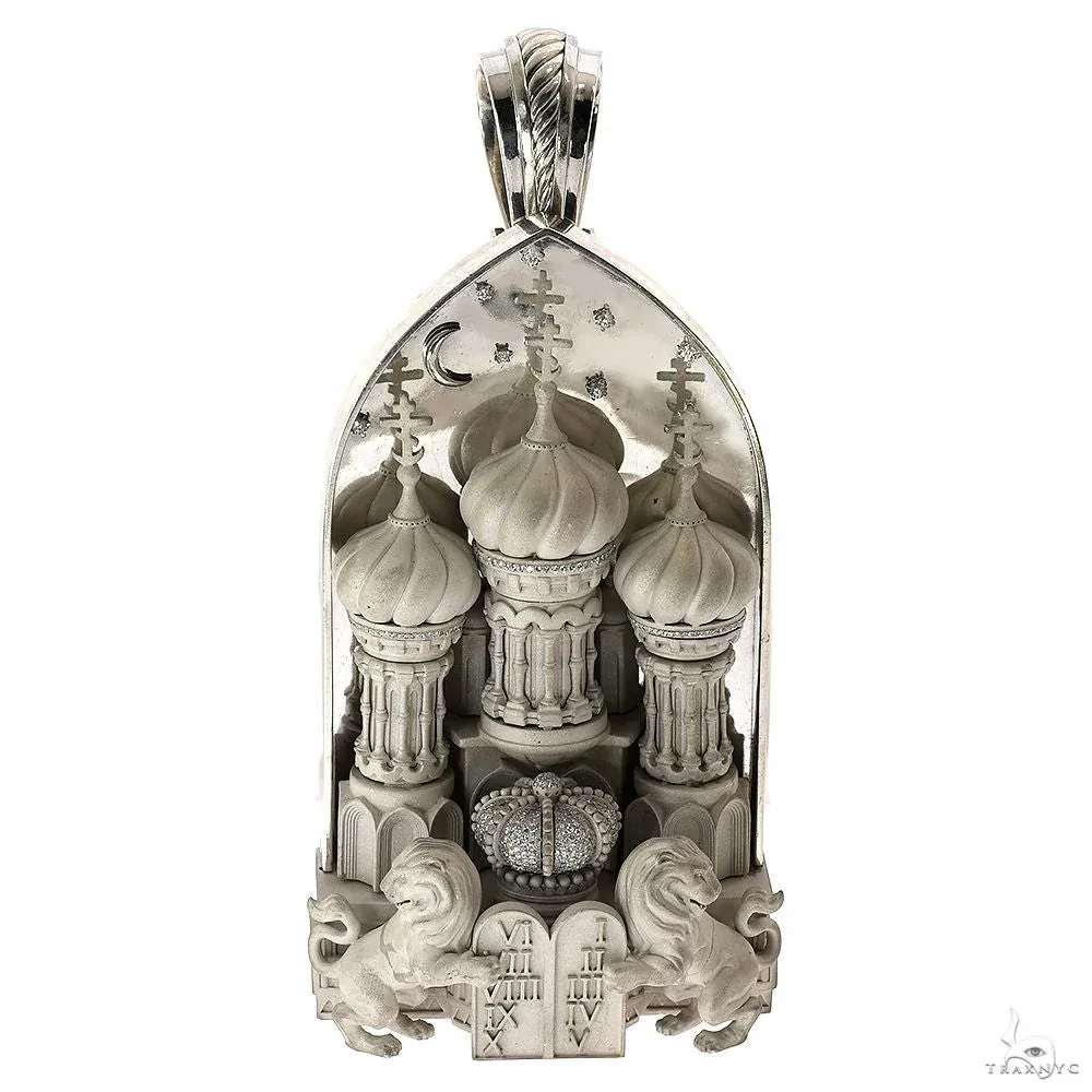 MARYAM - For Him SILVER Cathedral of Light Pendant X-Large Size 70035 – Pendant