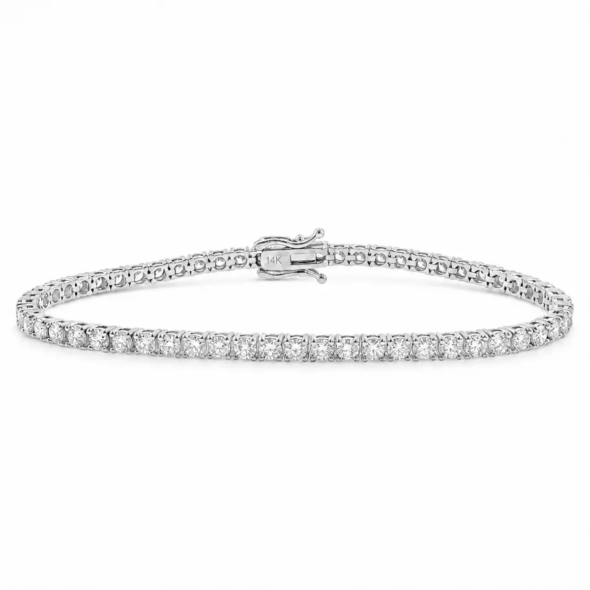 AHMED - MOON JEWELRY 7 Pt Lab Diamond Tennis Bracelet 71775