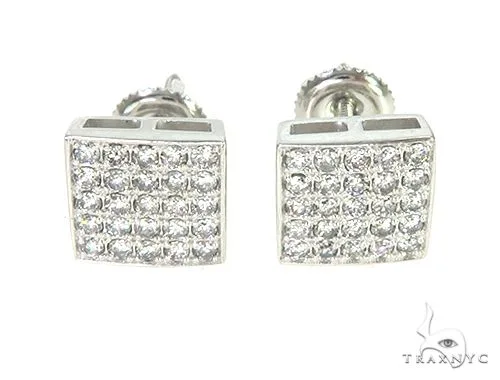 RINA - For Him FACTORY WG Poseidon Earrings 10871 in White Gold – Earrings