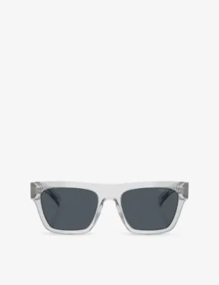 PRADA PR C03S Rectangle-Frame Acetate Sunglasses