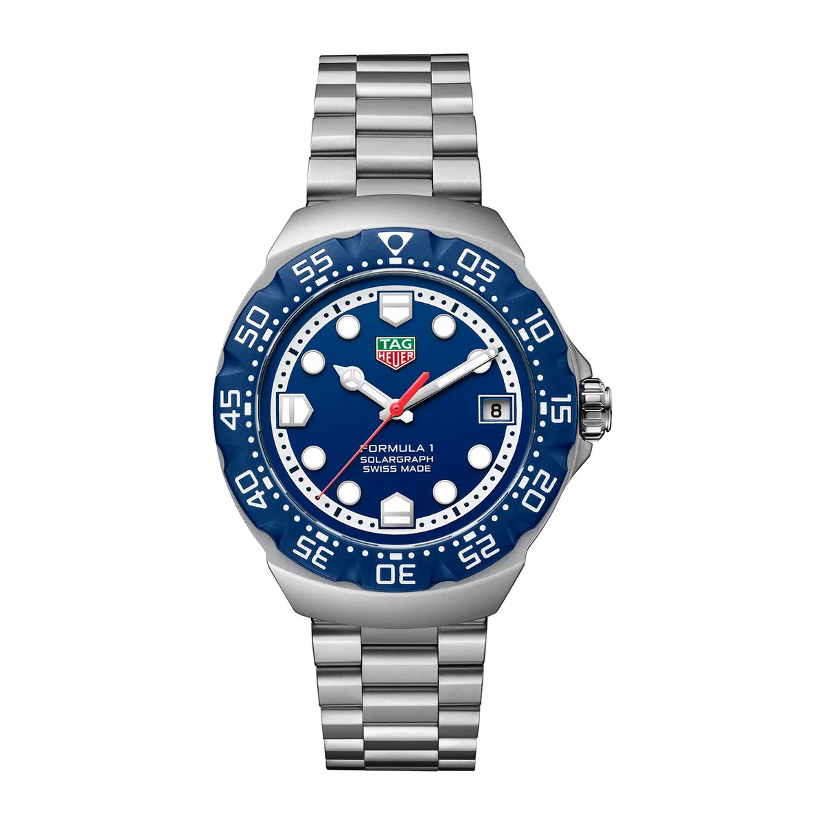 TAG Heuer Formula 1 Solargraph 38mm Mens Watch Blue