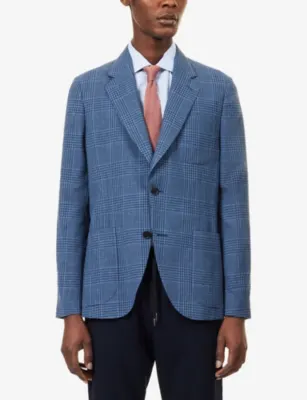PAUL SMITH Single-Breasted Wool And Silk Blend Blazer detail 3
