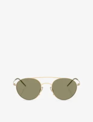 GIORGIO ARMANI AR6169 Round-Frame Metal Sunglasses in BLACK – Mens | Sunglasses | Round