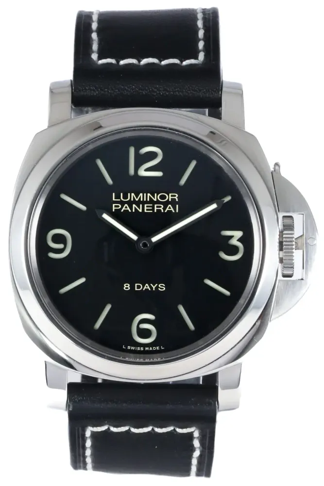 Panerai Luminor Base PAM00560 — 2016 — Very good in Black Quarter Arabic – Pre-owned watches