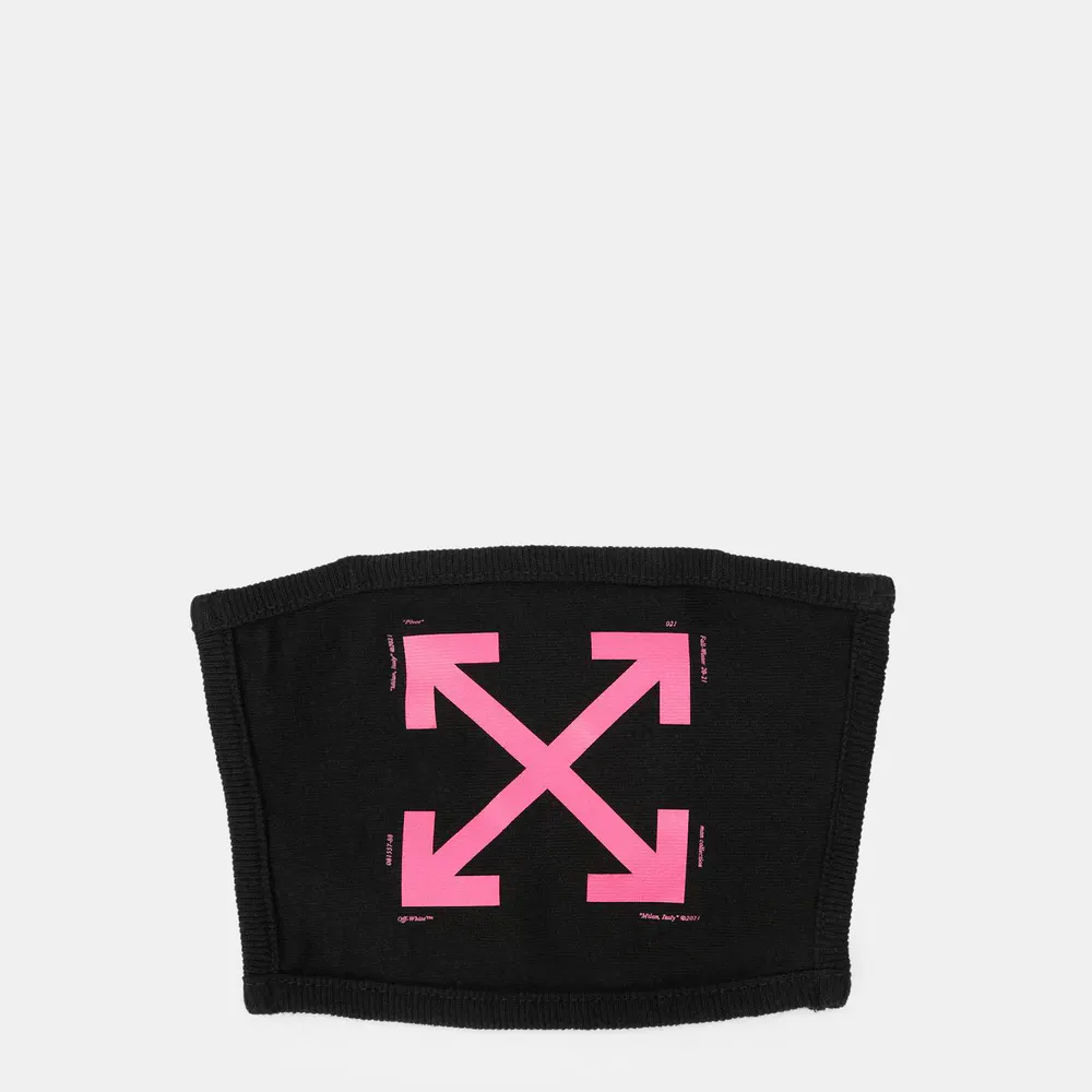 Off White Men's Diagonal Stripe Adjustable Face Mask