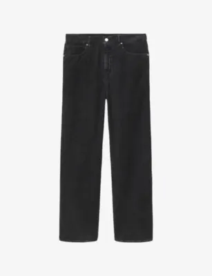 ALLSAINTS Lenny Regular-Fit Wide-Leg Jeans in Navy blue – Mens | Jeans | Wide leg