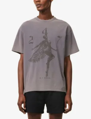 247 BY REPRESENT 247 Fallen Angel Graphic-Print Cotton-Jersey T-Shirt detail 3