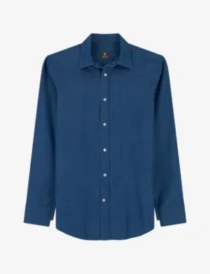 BOGGI MILANO Washed Regular-Fit Denim Shirt