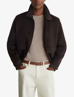 REISS Pierce Pebble Leather Belt - 30 in TAN, additional product view 2