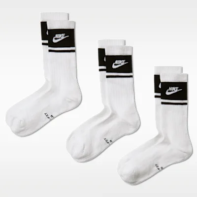 Nike Everyday Elevated Crew Socks (3 Pairs) - Multi-Colour in Multi-Colour – Nike men's and unisex