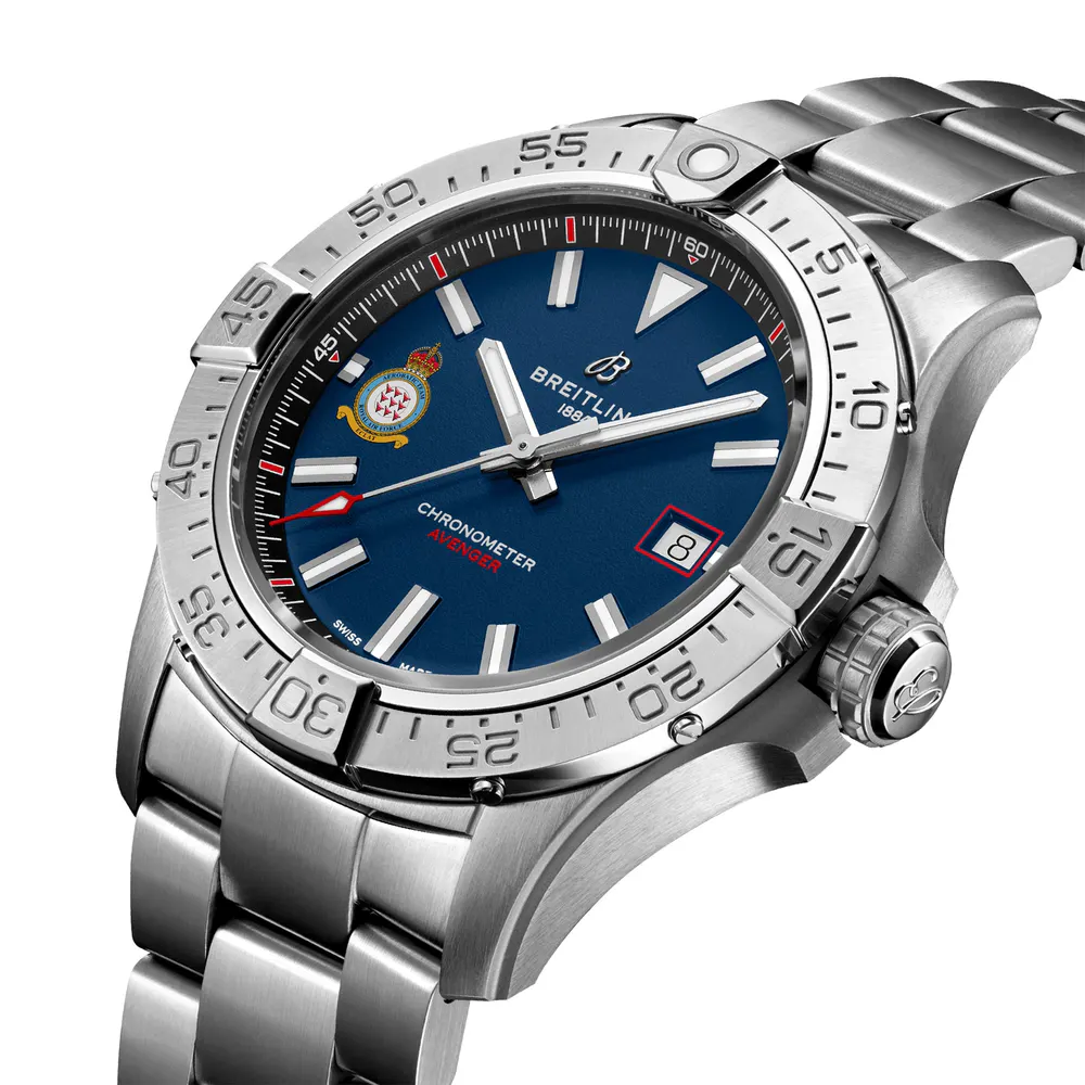 Breitling Avenger Red Arrows 60th Anniversary Edition 42mm Mens Watch Blue in Blue, additional product view 3