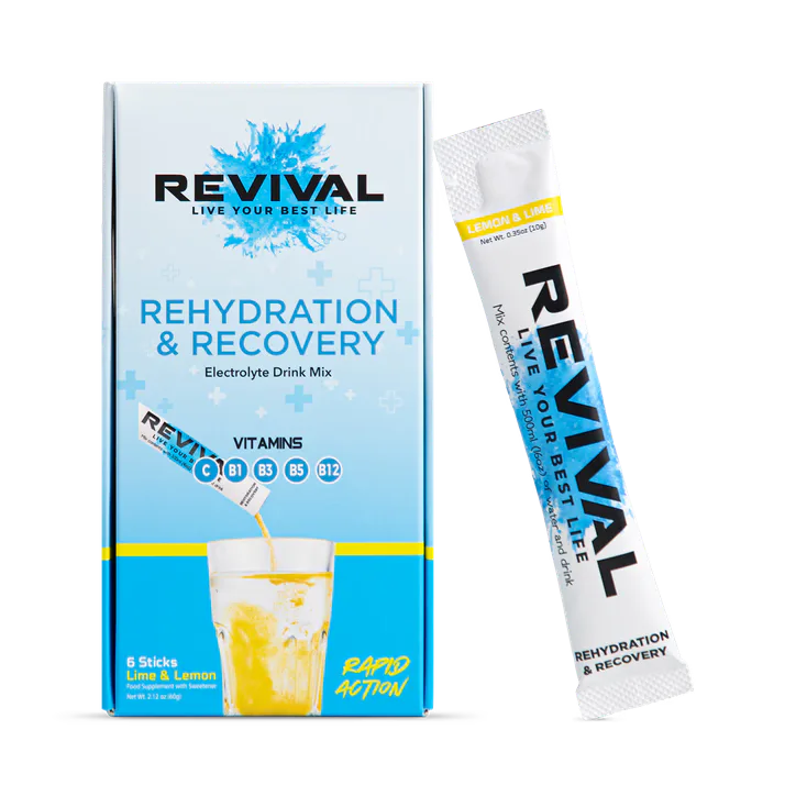 REVIVAL Rehydration & Recovery - Lemon & Lime 6 pack