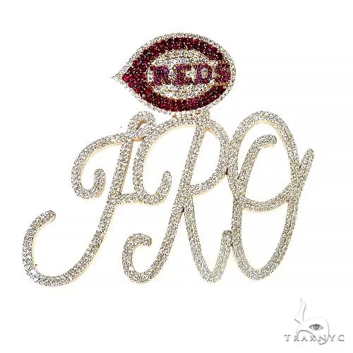 RINA - For Him CUSTOM Custom Made Diamond 'FRO' Pendant 66971 in Rose Gold – Pendant