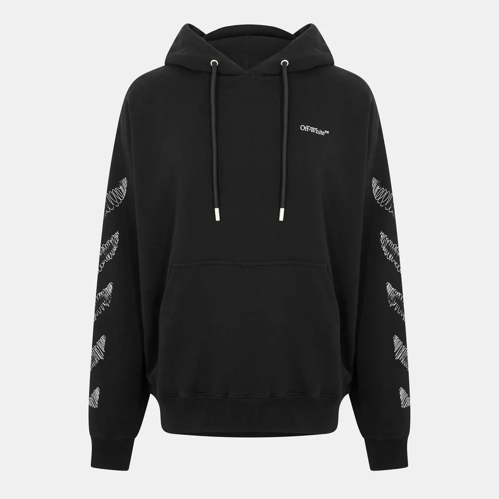 Off White Men's Scrib Diag Pullover Hoodie