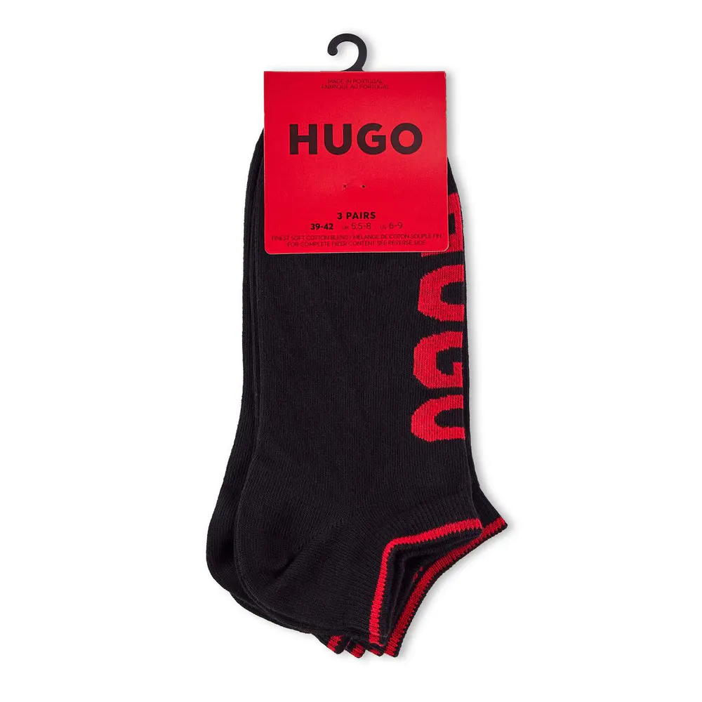 Hugo Men's 3 Pack Trainer Ankle Socks