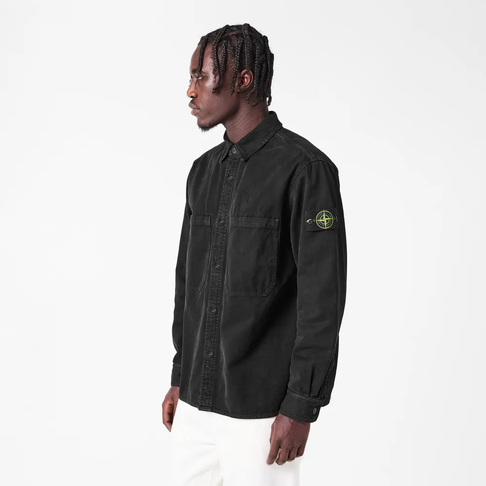 Stone Island Men's Button Overshirt detail 3