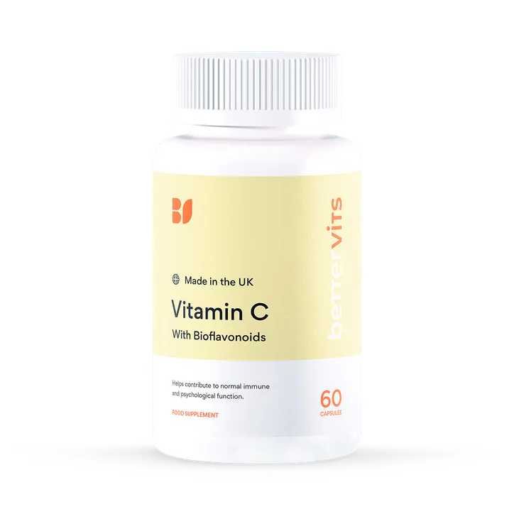 Bettervits Natural Vitamin C With Bioflavonoids 60 Capsules