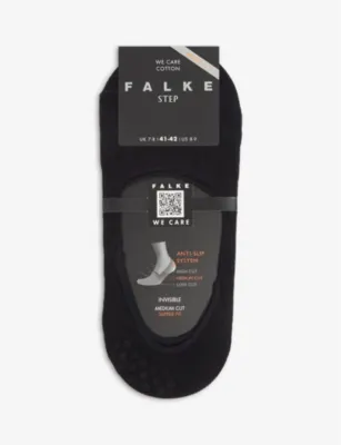 FALKE Step medium-cut invisible cotton-blend socks - 9.5-10.5