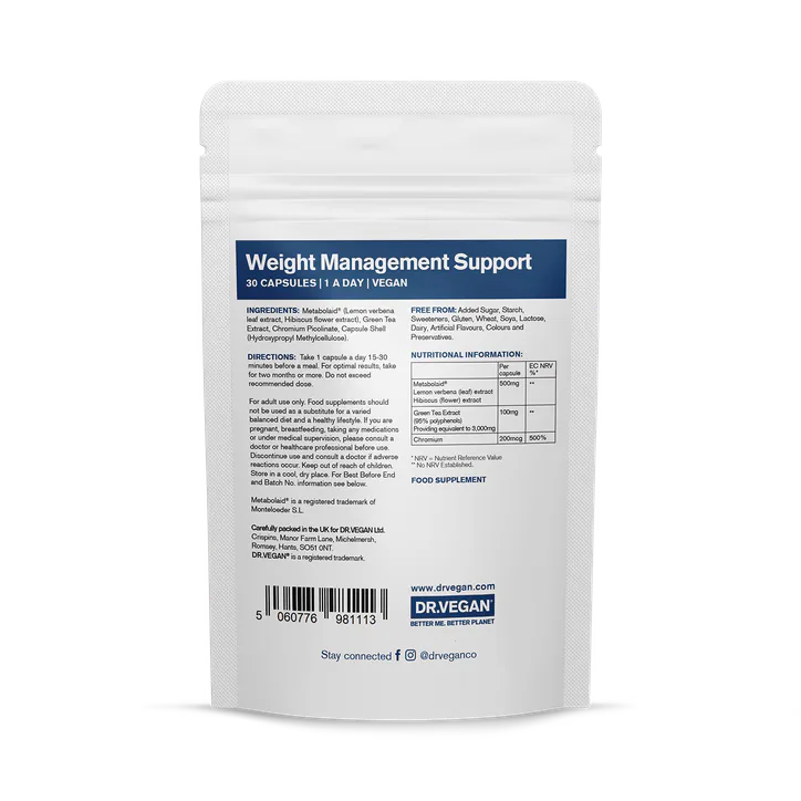 DR.VEGAN Weight Management Support 30 Capsules detail 2