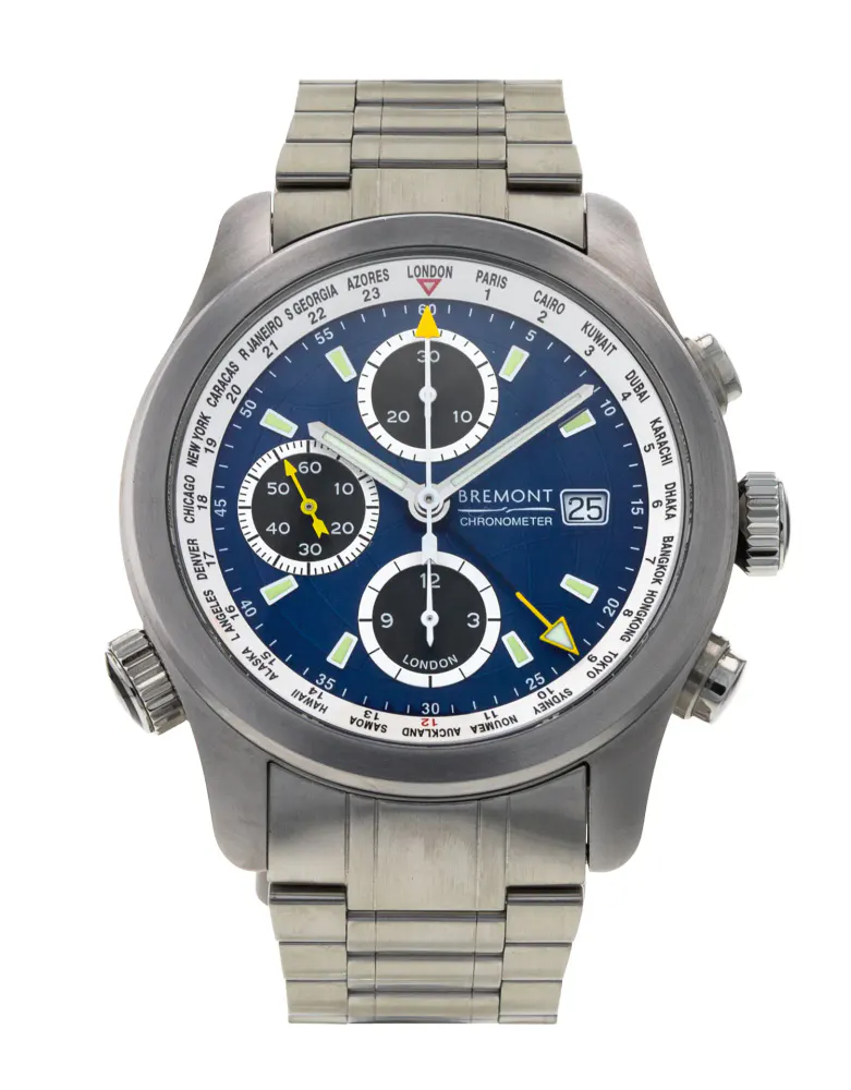 Bremont World Timer Automatic ALT1-WT/BL — 2022 — Excellent in Blue Baton – Pre-owned watches