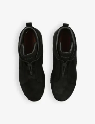 ZEGNA Triple Stitch Vetta suede high-top trainers - EUR 39 / 5 UK MEN in BLACK, additional product view 2