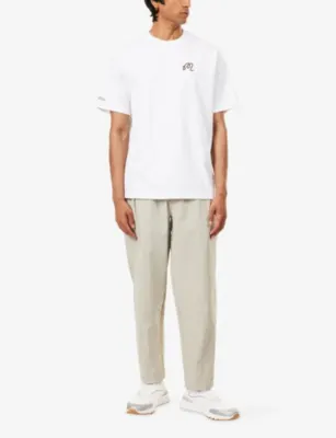 MALBON Bermuda Championship Cotton T-Shirt in WHITE, additional product view 2