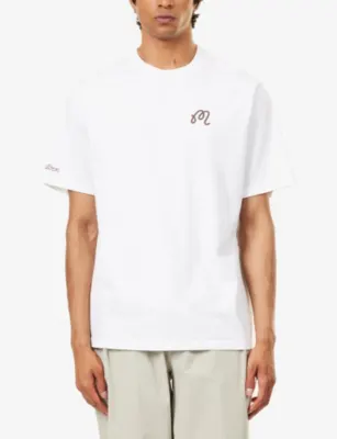 MALBON Bermuda Championship Cotton T-Shirt in WHITE, additional product view 3
