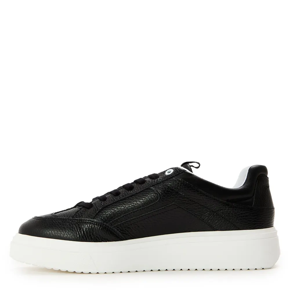 Steve Madden Men's Orlando Low-Top Trainers in Black Lthr, additional product view 2