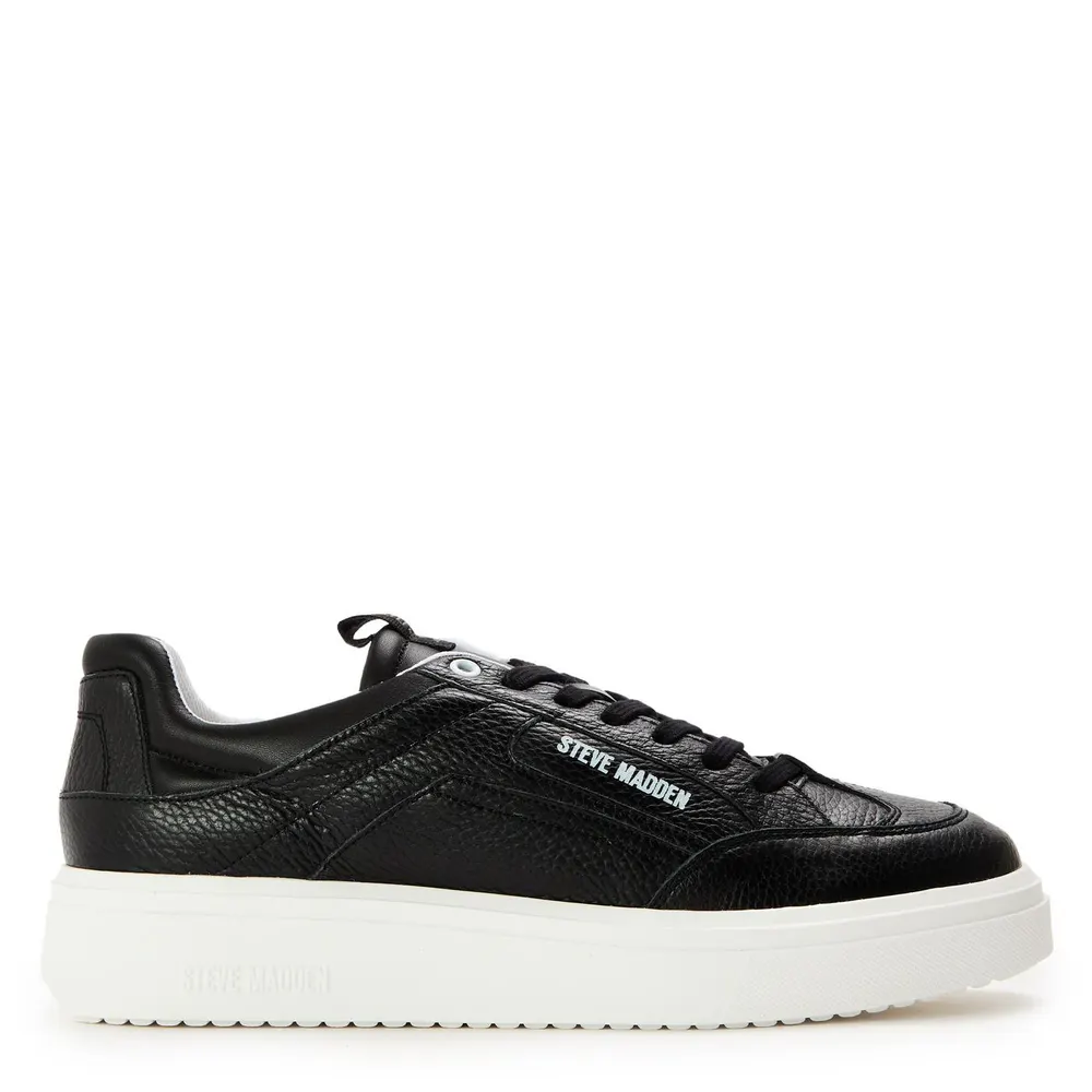 Steve Madden Men's Orlando Low-Top Trainers in Black Lthr – Footwear