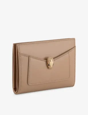BVLGARI Serpenti Forever Folded Leather Card Holder
