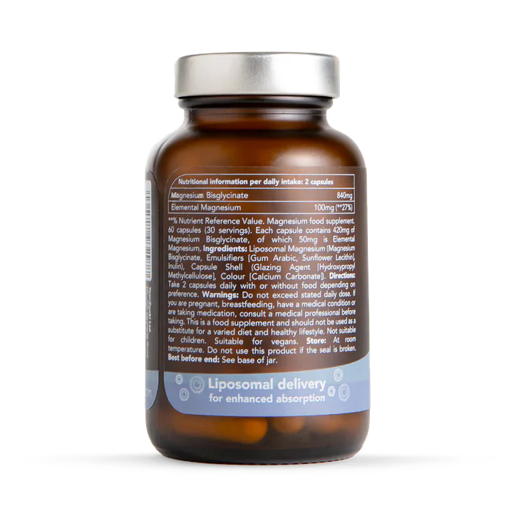 Zooki Liposomal Magnesium Bisglycinate 840mg 60 Capsules detail 2
